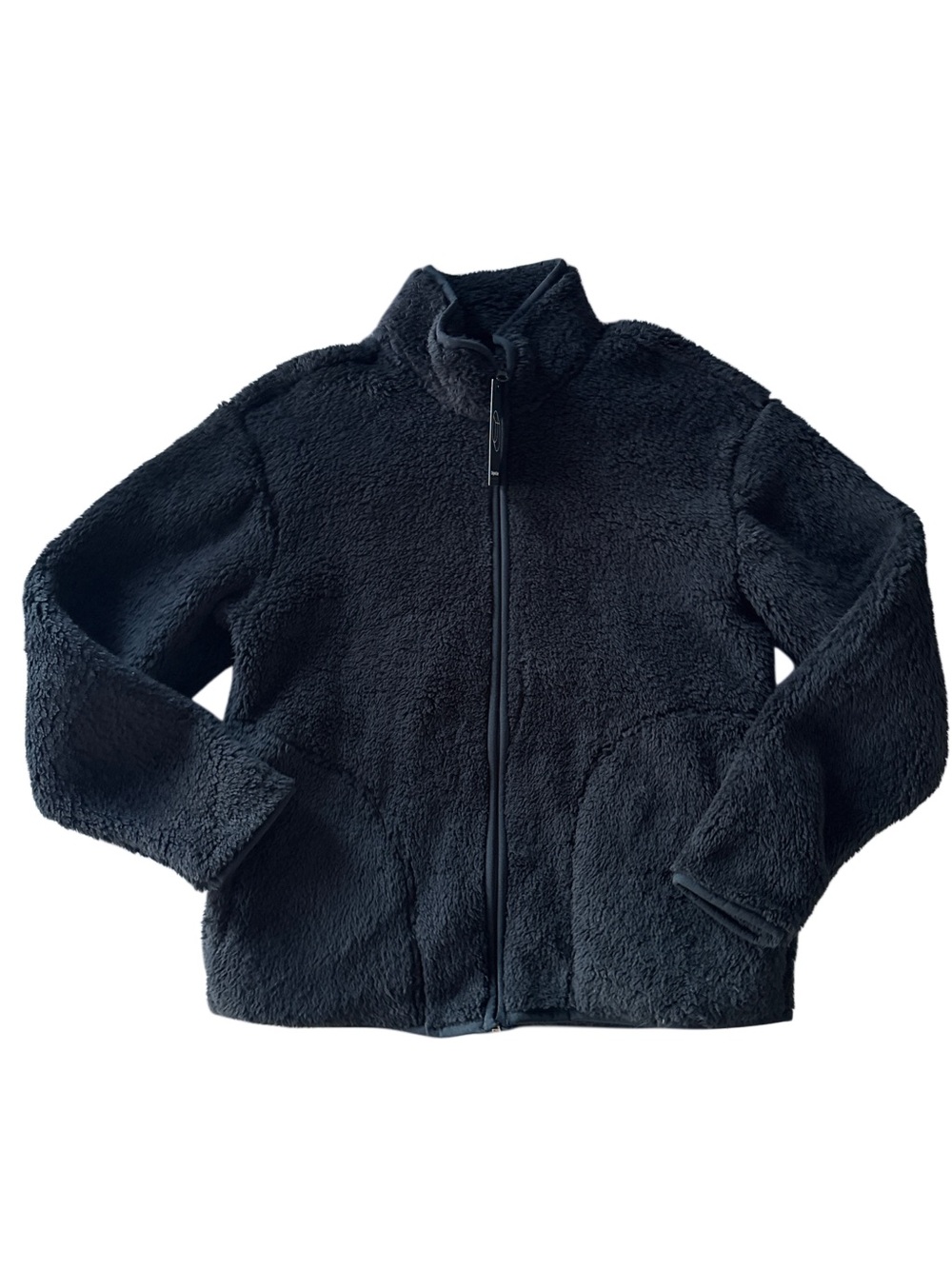 NWT!! Men's Original use Black pile high fleece Zip-Up Jacket, small